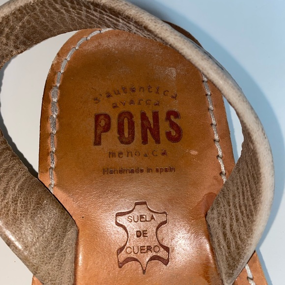 Pons Leather Slingback sandals Sz 9 Women’s - Picture 7 of 13